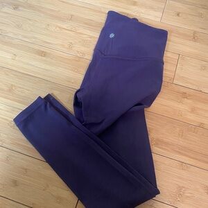 Athleta Dark Purple elation leggings full length size xs